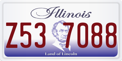 IL license plate Z537088