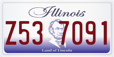 IL license plate Z537091