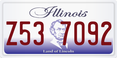 IL license plate Z537092