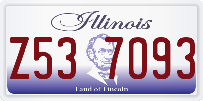IL license plate Z537093