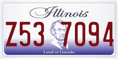 IL license plate Z537094
