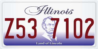 IL license plate Z537102