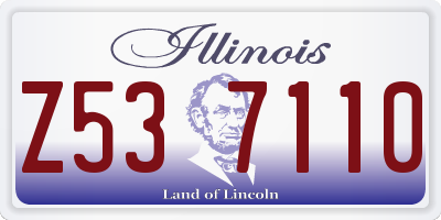 IL license plate Z537110