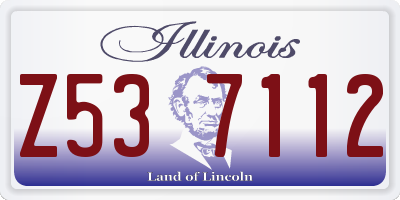 IL license plate Z537112
