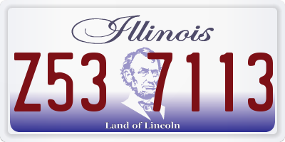 IL license plate Z537113