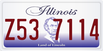 IL license plate Z537114
