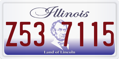 IL license plate Z537115