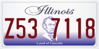IL license plate Z537118
