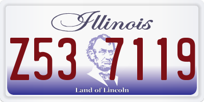 IL license plate Z537119