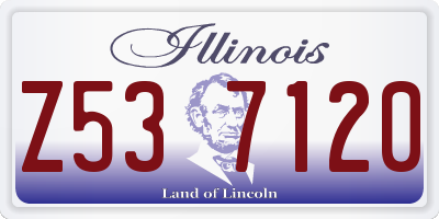 IL license plate Z537120