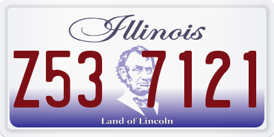 IL license plate Z537121