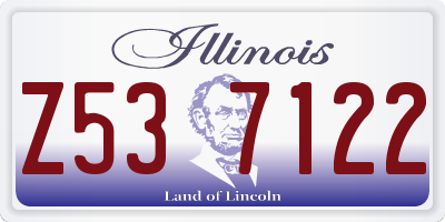 IL license plate Z537122