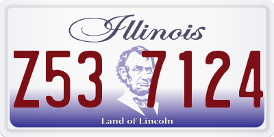IL license plate Z537124