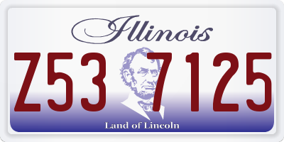 IL license plate Z537125