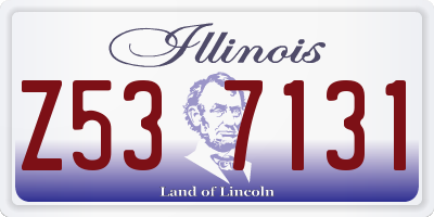 IL license plate Z537131