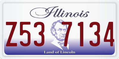 IL license plate Z537134