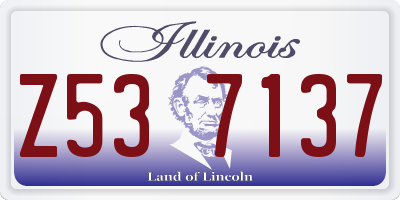 IL license plate Z537137