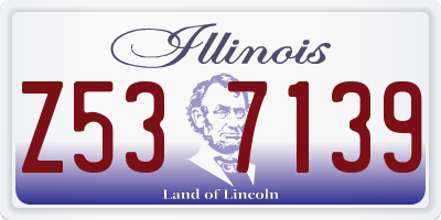 IL license plate Z537139