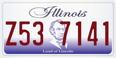 IL license plate Z537141