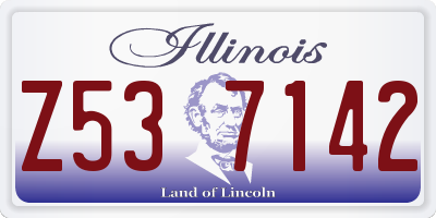 IL license plate Z537142