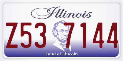 IL license plate Z537144