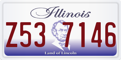 IL license plate Z537146