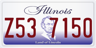 IL license plate Z537150