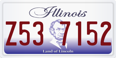 IL license plate Z537152