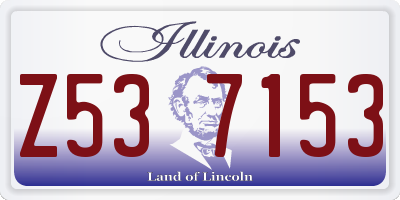 IL license plate Z537153