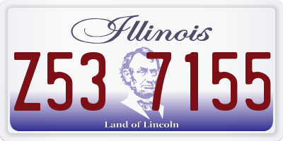 IL license plate Z537155