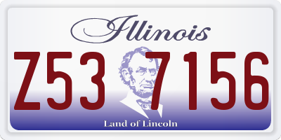 IL license plate Z537156