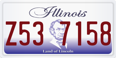 IL license plate Z537158