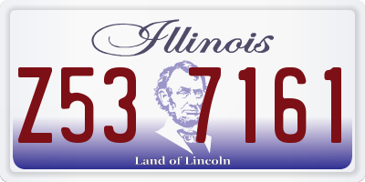 IL license plate Z537161