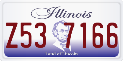 IL license plate Z537166