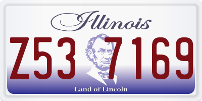 IL license plate Z537169