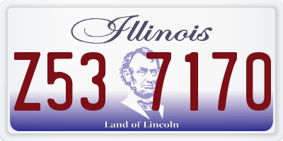 IL license plate Z537170