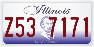 IL license plate Z537171