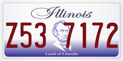 IL license plate Z537172