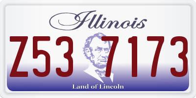 IL license plate Z537173