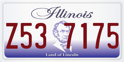 IL license plate Z537175