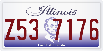 IL license plate Z537176