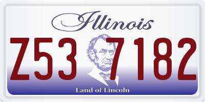 IL license plate Z537182