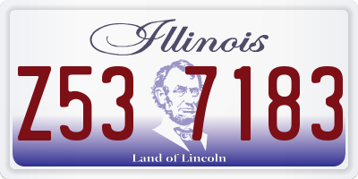 IL license plate Z537183
