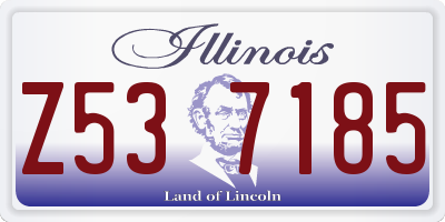 IL license plate Z537185