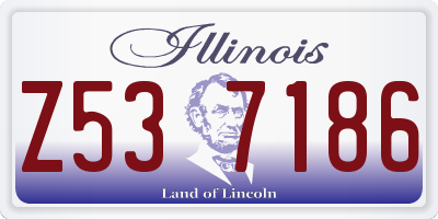 IL license plate Z537186