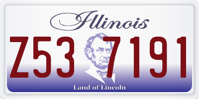 IL license plate Z537191