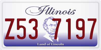 IL license plate Z537197