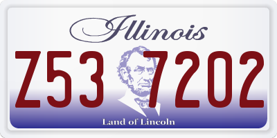 IL license plate Z537202