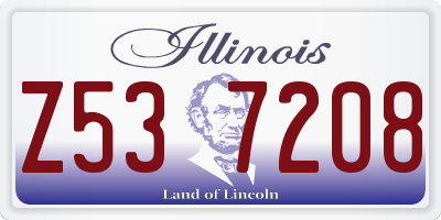 IL license plate Z537208