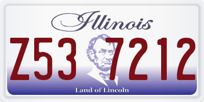IL license plate Z537212